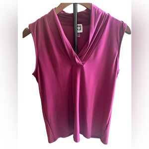 Anne Klein Sleeveless Cowl Neck Top